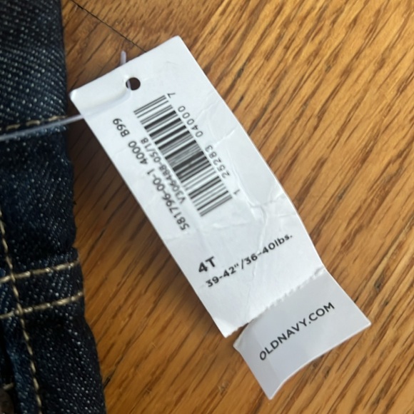 NWT Old Navy Boot-Cut Dark Wash Jeans 4T - Picture 2 of 4